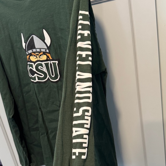 CSU Cleveland State Green Long Sleeve Shirt - Picture 4 of 6